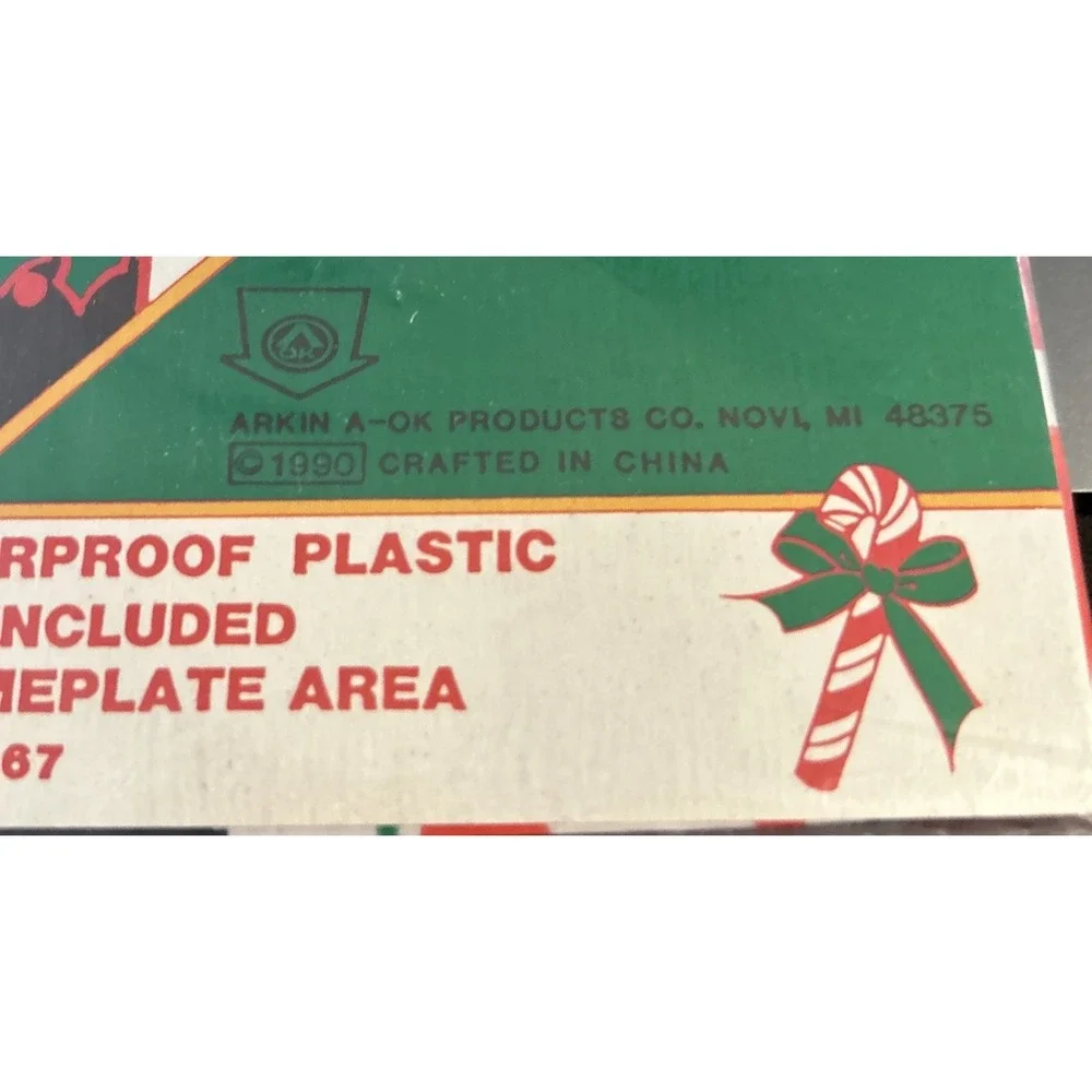 Vintage Christmas Mailbox Cover